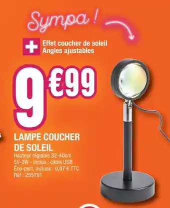 La Foir'Fouille Lampe Coucher de Soleil offre