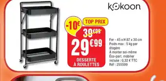 La Foir'Fouille Desserte à Roulettes offre
