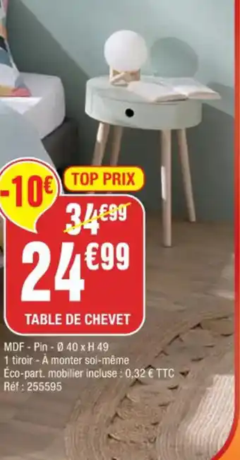 La Foir'Fouille Table de Chevet offre