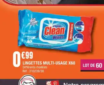 La Foir'Fouille Lingettes Multi-Usages offre