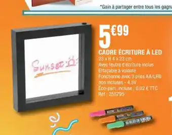 Cadre Ecriture à Led