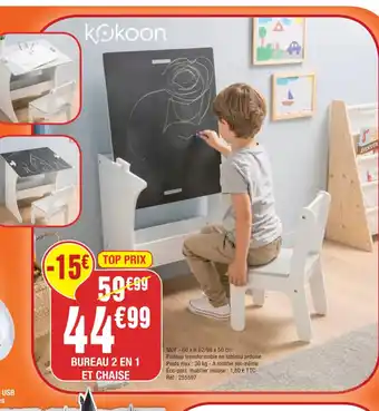 La Foir'Fouille Bureau 2 En 1 Et Chaise offre