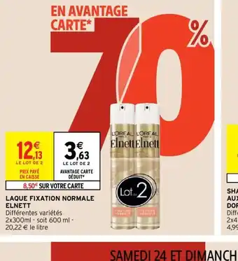 Intermarché Elnett Laque Fixation Normale offre