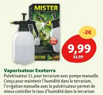 Exoterra vaporisateur