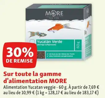 More bon plan sur toute la gamme d'alimentation more