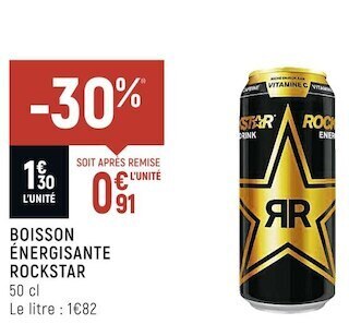 Spar Rockstar boisson énergisante offre