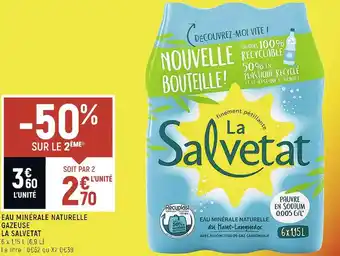 Spar La salvetat eau minérale naturelle gazeuse offre