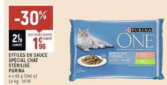 Purina effilés en sauce spécial chat stérilisé