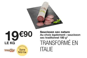 Monoprix Saucisson sec nature offre