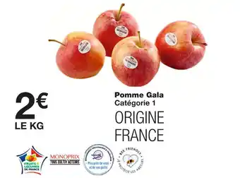 Monoprix Pomme gala offre