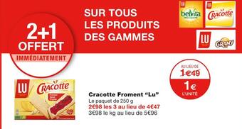 Monoprix Lu cracotte froment offre