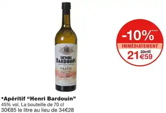 Monoprix Apéritif “henri bardouin” offre