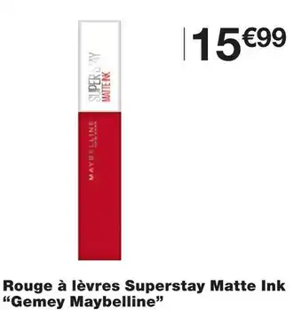 Monoprix Gemey maybelline rouge à lèvres superstay matte ink offre