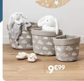 b&m Lot de 3 paniers nuage offre
