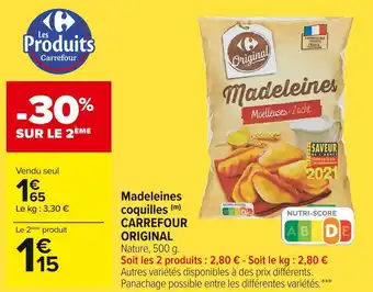 Carrefour Market Carrefour original madeleines coquilles offre