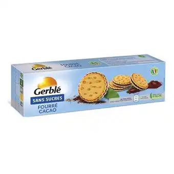 Auchan Biscuits fourrés cacao sans sucres gerblé offre