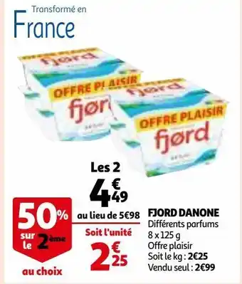 Auchan Fjord danone offre