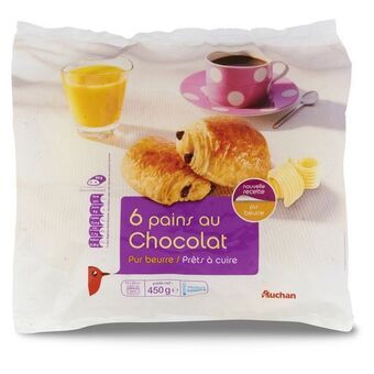 Auchan Pains au chocolat pur beurre surgelés auchan offre
