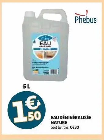 Auchan Supermarché Eau demineralisee nature offre