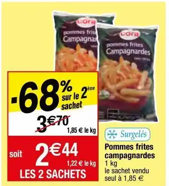 Migros Frites surgelées cora offre