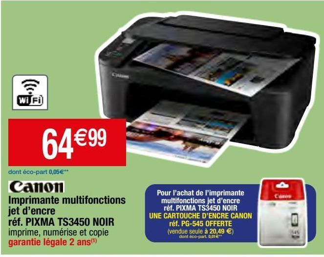 Promo Imprimante multifonction canon chez Migros
