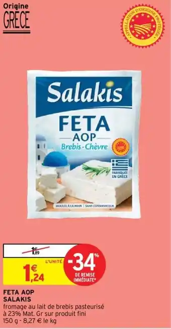 Intermarché SALAKIS feta aop offre