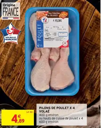 Intermarché Pilons de poulet X4 volaé offre