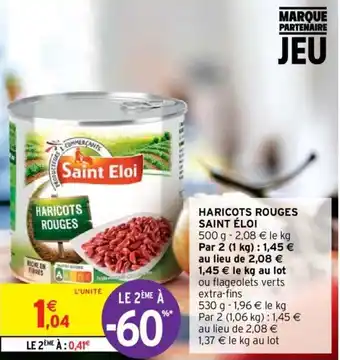Intermarché SAINT ÉLOI haricots rouges offre