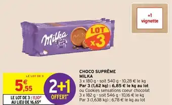 Intermarché MILKA choco supr offre