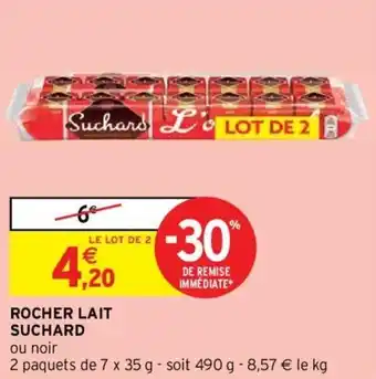 SUCHARD rocher lait