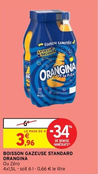 Intermarché ORANGINA boisson gazeuse standard offre