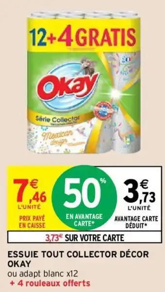 Intermarché OKAY essuie tout collector décor offre
