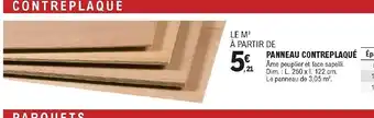 E.Leclerc Brico Panneau contreplaqué offre