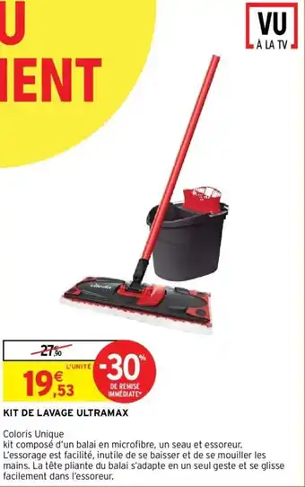 Intermarché Kit de lavage ultramax offre