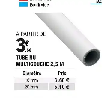 Tube nu multicouche