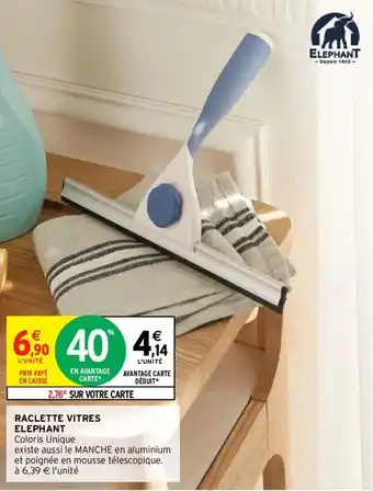 Intermarché Raclette vitres elephant offre