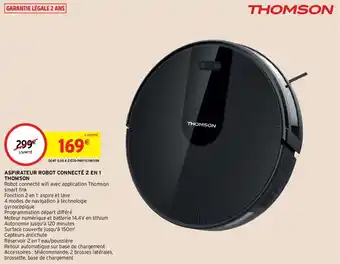 Intermarché THOMSON aspirateur robot connecté 2 en 1 offre