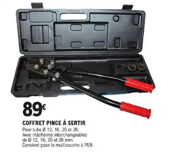 E.Leclerc Brico Coffet pince à sertir offre