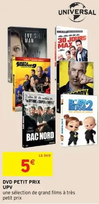 Intermarché Dvd petit prix upv offre