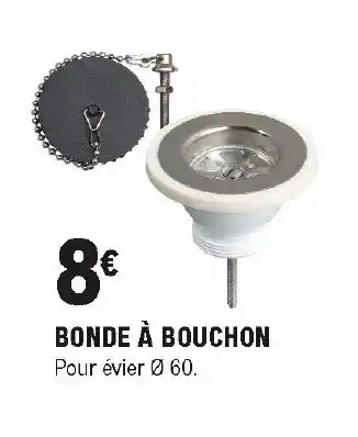 Bonde à bouchon