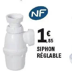 E.Leclerc Brico Siphon réglable offre