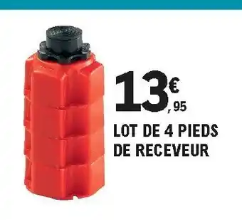 E.Leclerc Brico Lot de 4 pieds de receveur offre