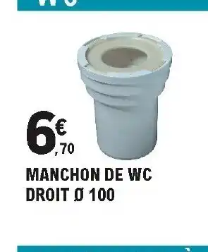 E.Leclerc Brico Manchon de WC offre