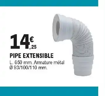 E.Leclerc Brico Pipe extensible offre