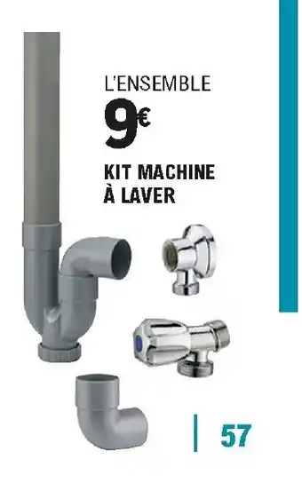 E.Leclerc Brico Kit machine à laver offre