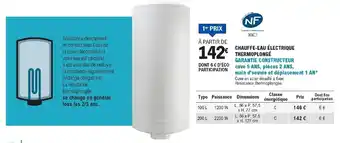 E.Leclerc Brico Chauffe-eau électrique thermoplongé offre