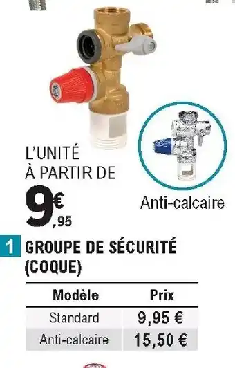E.Leclerc Brico Groupe de sécurité offre