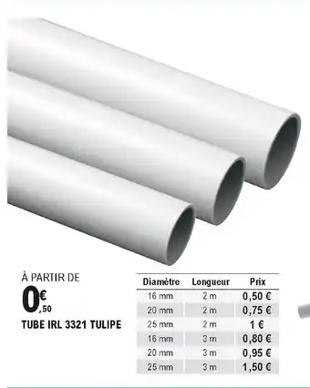 E.Leclerc Brico Tube irl 3321 tulipe offre