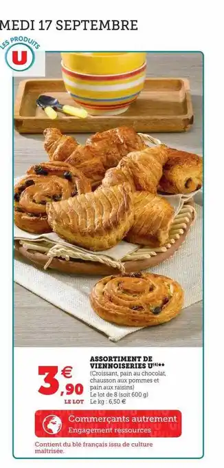 Super U Assortiment de viennoiseries offre