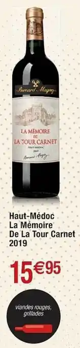Cora x Carrefour Haut-médoc la mémoire de la tour carnet 2019 offre